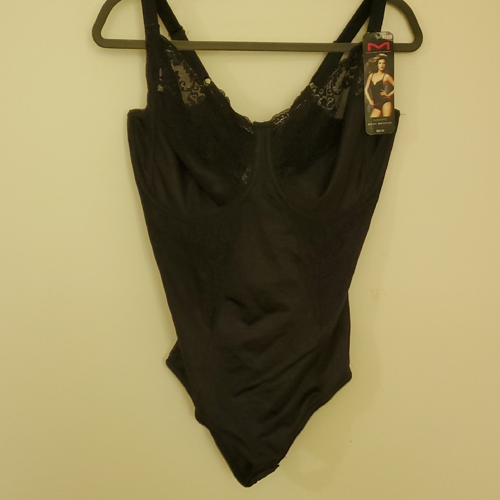 Maidenform Black Lace Shapewear Bodysuit